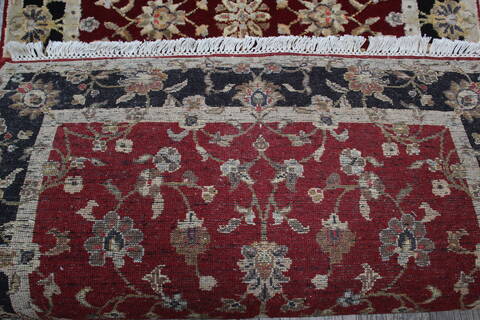Jaipur Red Runner Hand Knotted 26 X 122 Area Rug 905-147792 Image 7