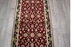 Jaipur Red Runner Hand Knotted 26 X 122  Area Rug 905-147792 Thumb 3