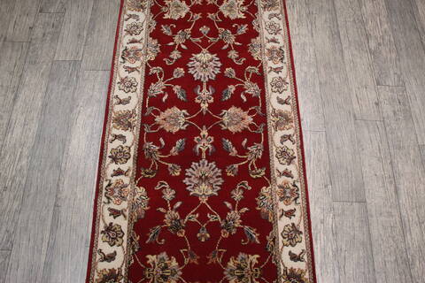 Jaipur Red Runner Hand Knotted 26 X 82 Area Rug 905-147793 Image 3