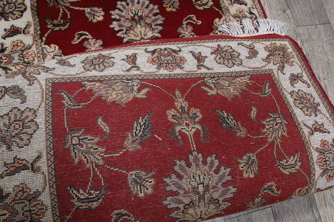 Jaipur Red Runner Hand Knotted 26 X 82 Area Rug 905-147793 Image 6