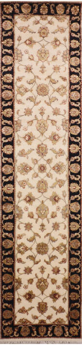 Jaipur White Runner Hand Knotted 26 X 101 Area Rug 905-147794 Image 0