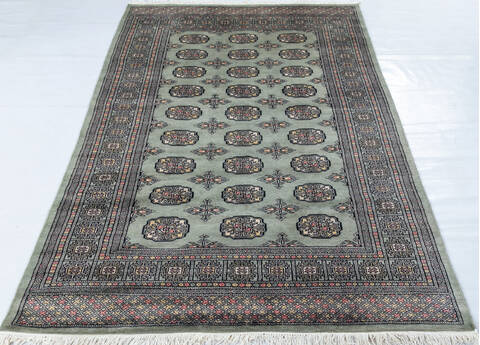 Bokhara Green Hand Knotted 48 X 68 Area Rug 700-147797 Image 1