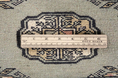 Bokhara Green Hand Knotted 48 X 68 Area Rug 700-147797 Image 6