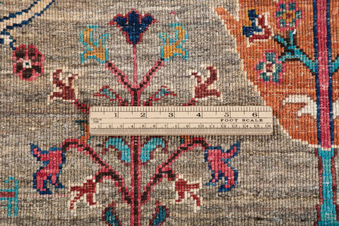 Chobi Brown Hand Knotted 69 X 95 Area Rug 700-147812 Image 7