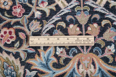 Pak-Persian Black Hand Knotted 82 X 103 Area Rug 700-147813 Image 6
