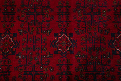 Khan Mohammadi Red Hand Knotted 56 X 75  Area Rug 700-147852 Image 4