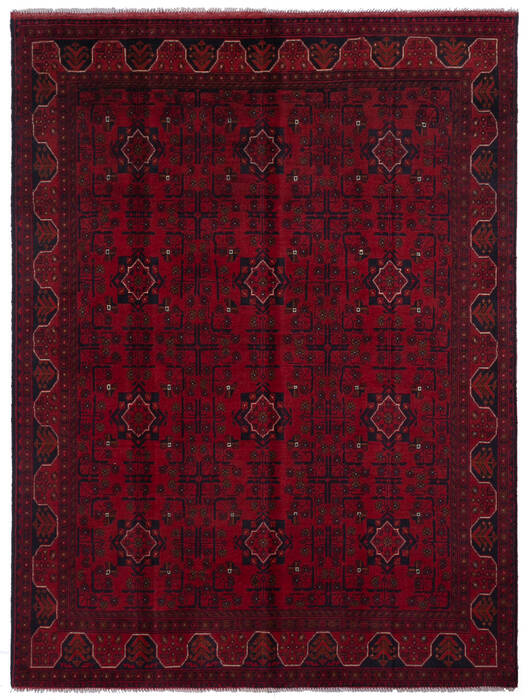 Khan Mohammadi Red Hand Knotted 56 X 75  Area Rug 700-147852 Image 0