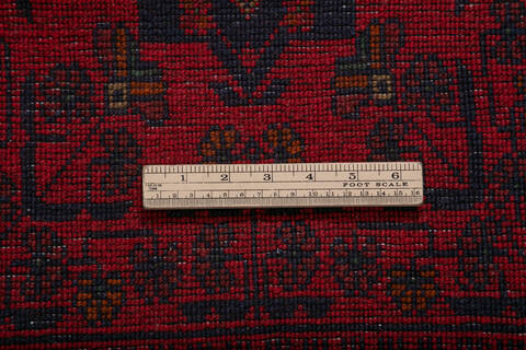 Khan Mohammadi Red Runner Hand Knotted 28 X 128 Area Rug 700-147879 Image 6