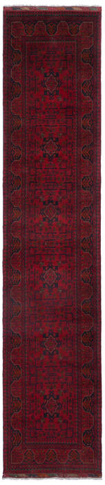 Khan Mohammadi Red Runner Hand Knotted 28 X 128 Area Rug 700-147879 Image 0