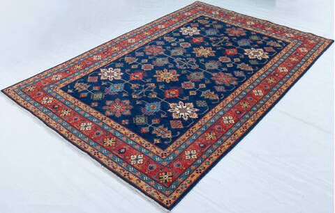 Kazak Blue Hand Knotted 66 X 910 Area Rug 700-147883 Image 2