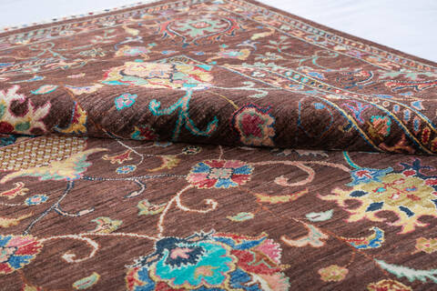 Kazak Brown Hand Knotted 84 X 117 Area Rug 700-147884 Image 4