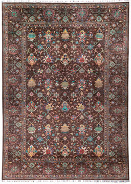 Kazak Brown Hand Knotted 8'4" X 11'7"  Area Rug 700-147884