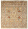 Chobi Beige Square Hand Knotted 60 X 60  Area Rug 700-147885 Thumb 0