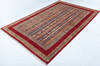 Chobi Red Hand Knotted 67 X 98  Area Rug 700-147887 Thumb 2