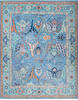Chobi Blue Hand Knotted 83 X 97 Area Rug 700-147894 Thumb 0