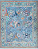 Chobi Blue Hand Knotted 83 X 97  Area Rug 700-147894 Thumb 0