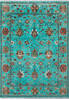 Chobi Green Hand Knotted 57 X 710  Area Rug 700-147903 Thumb 0