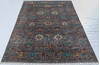 Chobi Grey Hand Knotted 67 X 93 Area Rug 700-147906 Thumb 1