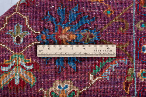 Chobi Purple Hand Knotted 52 X 70 Area Rug 700-147908 Image 6