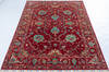 Chobi Red Hand Knotted 51 X 66  Area Rug 700-147909 Thumb 1