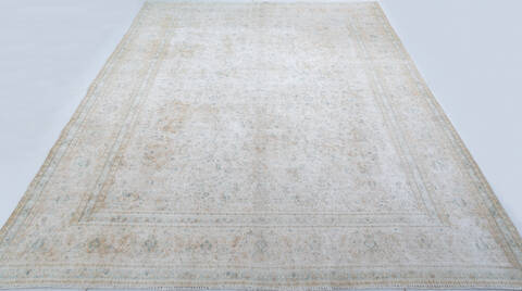 Overdyed White Hand Knotted 96 X 120 Area Rug 700-147915 Image 1