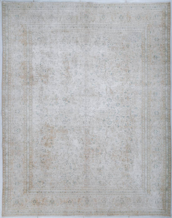 Overdyed White Hand Knotted 96 X 120 Area Rug 700-147915 Image 0