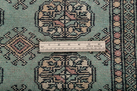 Bokhara Green Hand Knotted 41 X 61 Area Rug 700-147916 Image 6
