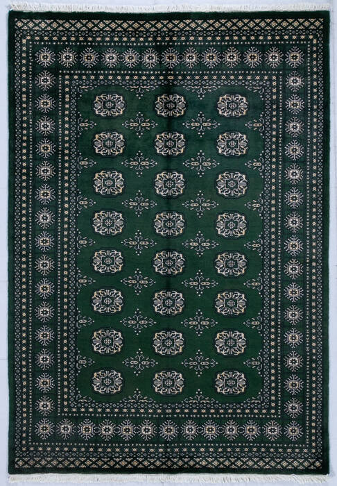 Bokhara Green Hand Knotted 49 X 69 Area Rug 700-147917 Image 0