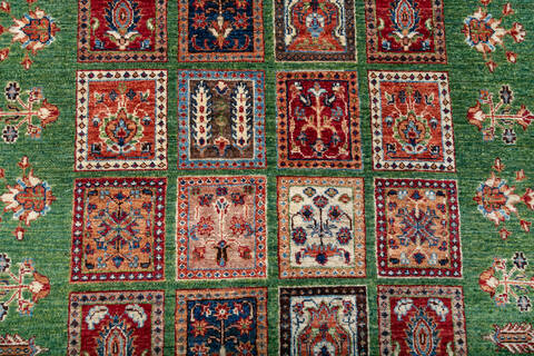 Chobi Green Hand Knotted 42 X 64 Area Rug 700-147921 Image 3