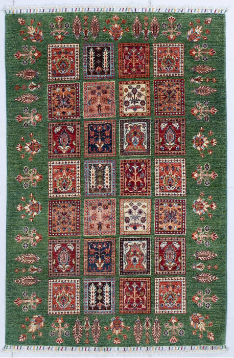 Chobi Green Hand Knotted 42 X 64 Area Rug 700-147921 Image 0