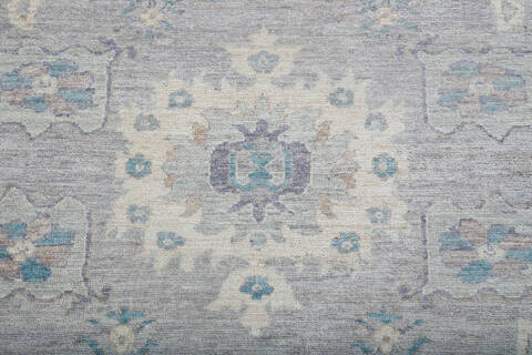 Chobi Light Gray Hand Knotted 811 X 1110 Area Rug 700-147924 Image 3