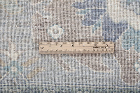 Chobi Light Gray Hand Knotted 811 X 1110 Area Rug 700-147924 Image 6