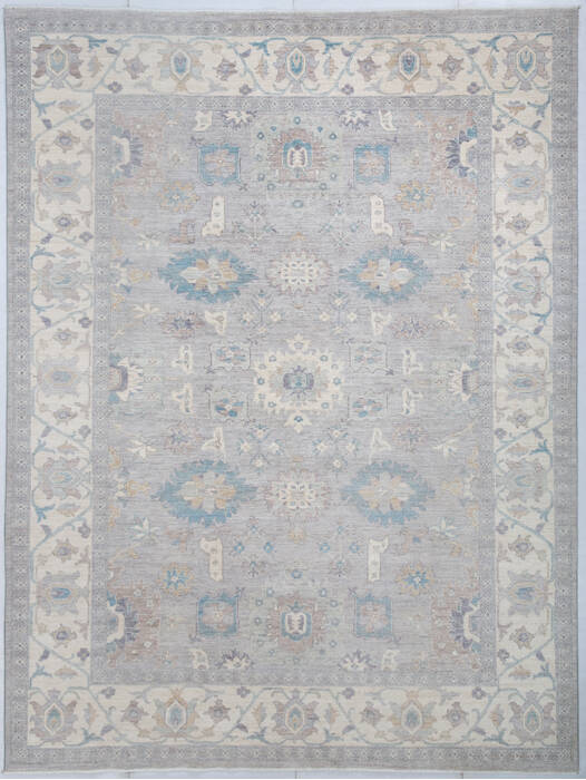 Chobi Light Gray Hand Knotted 811 X 1110 Area Rug 700-147924 Image 0