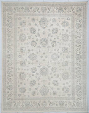 Chobi Beige Hand Knotted 8'10" X 11'4"  Area Rug 700-147925