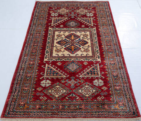 Kazak Red Hand Knotted 311 X 64 Area Rug 700-147929 Image 1