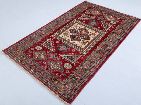 Kazak Red Hand Knotted 311 X 64 Area Rug 700-147929 Image 2