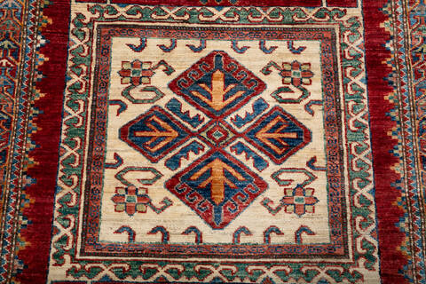 Kazak Red Hand Knotted 311 X 64 Area Rug 700-147929 Image 3