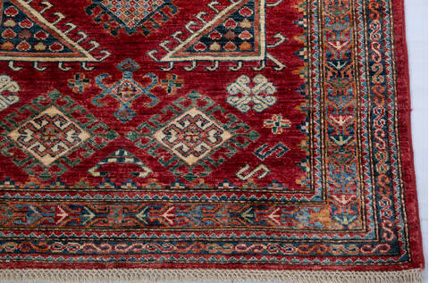 Kazak Red Hand Knotted 311 X 64 Area Rug 700-147929 Image 4