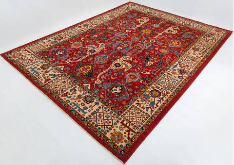 Chobi Red Hand Knotted 91 X 1111 Area Rug 700-147930 Image 2
