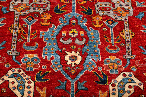 Chobi Red Hand Knotted 91 X 1111 Area Rug 700-147930 Image 3