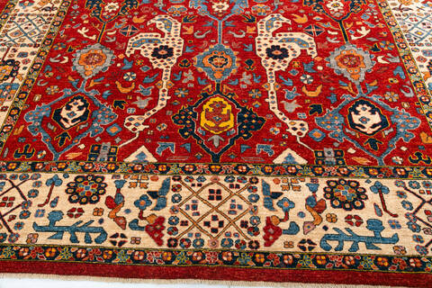Chobi Red Hand Knotted 91 X 1111 Area Rug 700-147930 Image 4