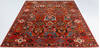 Chobi Red Hand Knotted 82 X 99 Area Rug 700-147931 Thumb 1