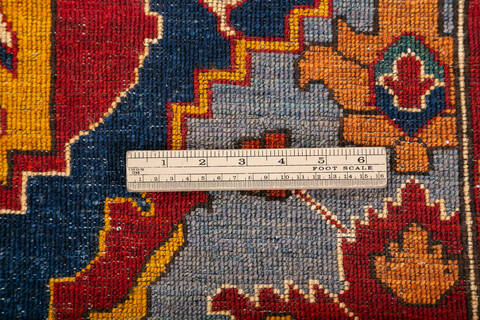 Chobi Blue Hand Knotted 82 X 102 Area Rug 700-147932 Image 6