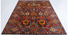 Chobi Blue Hand Knotted 82 X 102 Area Rug 700-147932 Thumb 1