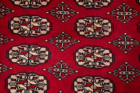 Bokhara Red Hand Knotted 610 X 94 Area Rug 700-147935 Image 4