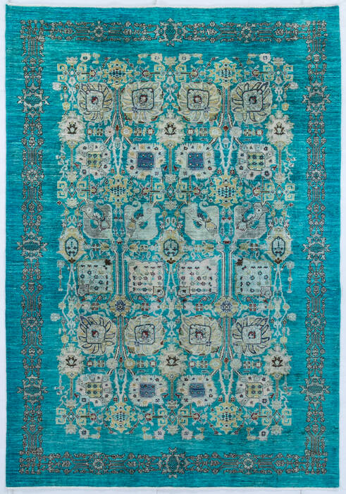 Chobi Green Hand Knotted 60 X 86 Area Rug 700-147936 Image 0
