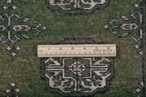 Bokhara Green Hand Knotted 49 X 69 Area Rug 700-147937 Image 6