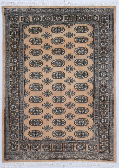 Bokhara Beige Hand Knotted 42 X 58 Area Rug 700-147940 Image 0