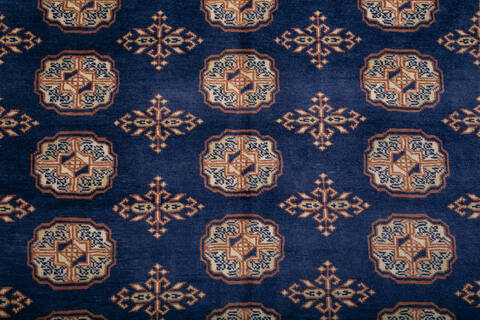Bokhara Blue Hand Knotted 48 X 67 Area Rug 700-147941 Image 3