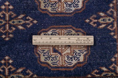 Bokhara Blue Hand Knotted 48 X 67 Area Rug 700-147941 Image 5